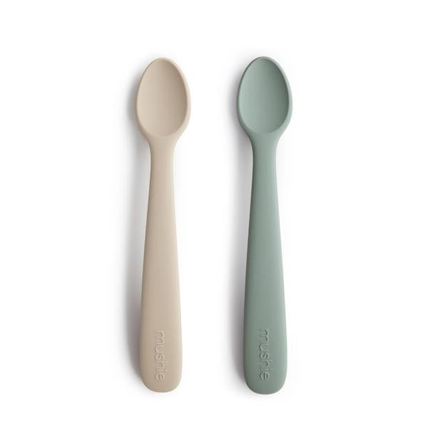 Mushie Silicone Feeding Spoons 2‑Pack
