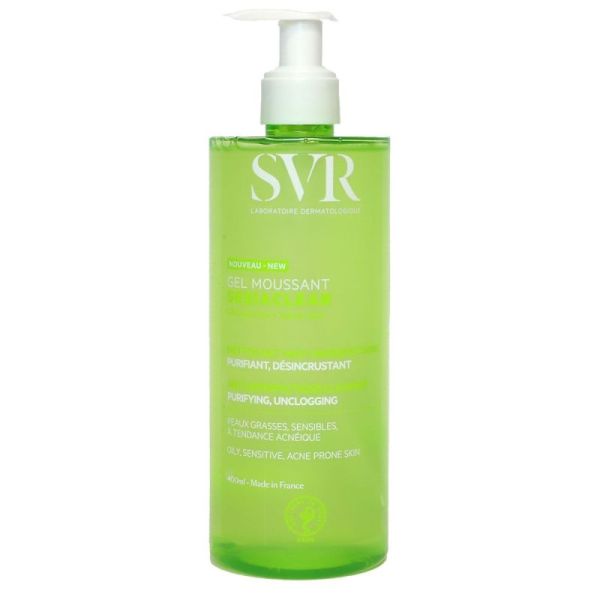 SVR SEBIACLEAR GEL MOUSSANT 400 ML – xhel pastrues shkumues për lëkurë të yndyrshme dhe me akne