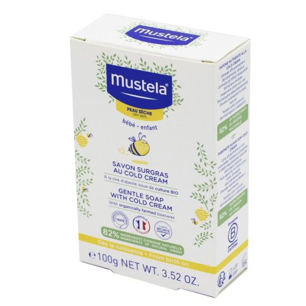 MUSTELA SAVON SURGRAS AU COLD CREAM BIO 100 GR
