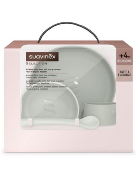 SUAVINEX FEEDING SET INTENSE/ MINT COLOR