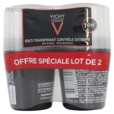 VICHY DEO DUO PACK ANTI-TRANSPIRANT PS MAN 50ML X2