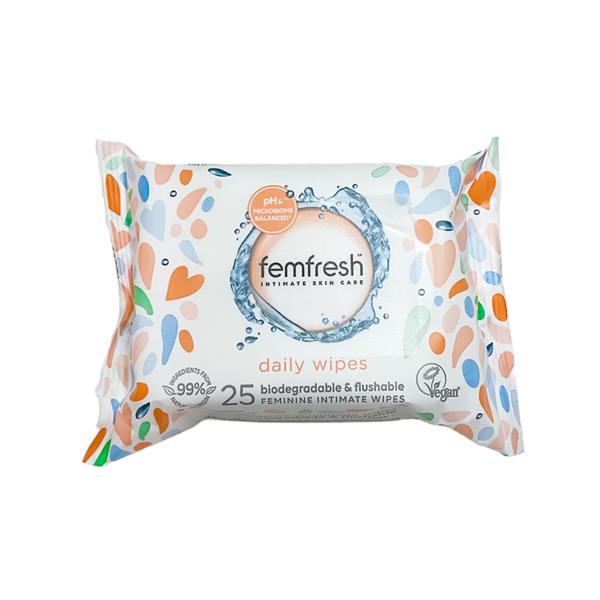 FEMFRESH DAILY WIPES X25