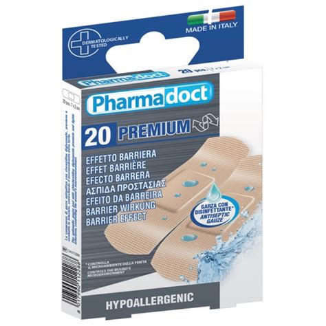 PHARMADOCT PREMIUM ANTISEPTIC PLASTERS 20 PCS – flasterë antiseptikë premium për plagë të vogla
