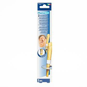 PHARMADOCT EAR CONES WITH BEESWAX 2 PCS – konë aurikulare me dyll blete për pastrimin e veshëve