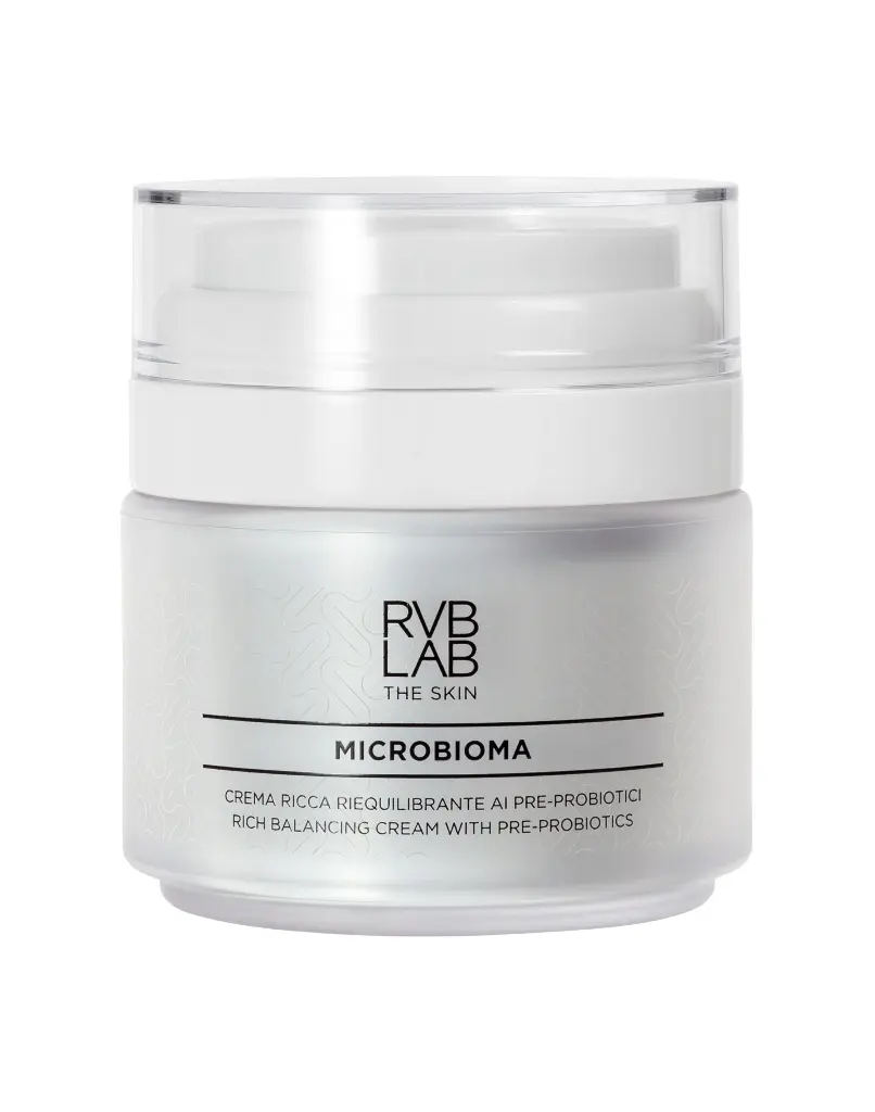 RVB LAB CREMA RICCA RIEQUILIBRANTE NUTRI-RIPARATRICE 50 ML – krem i pasur rigjenerues me pre/probiotikë për lëkurë të thatë