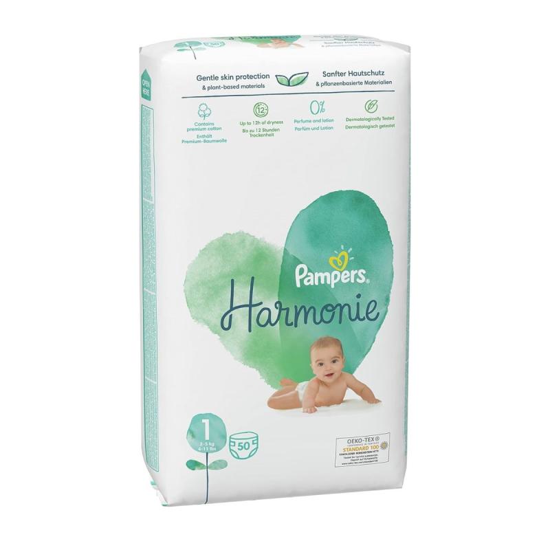 PAMPERS Harmonie VP 1 (2-5KG) *50 CP