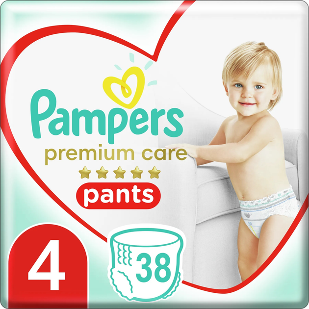 PAMPERS Pants Premium S4 (9-15kg)*38cp