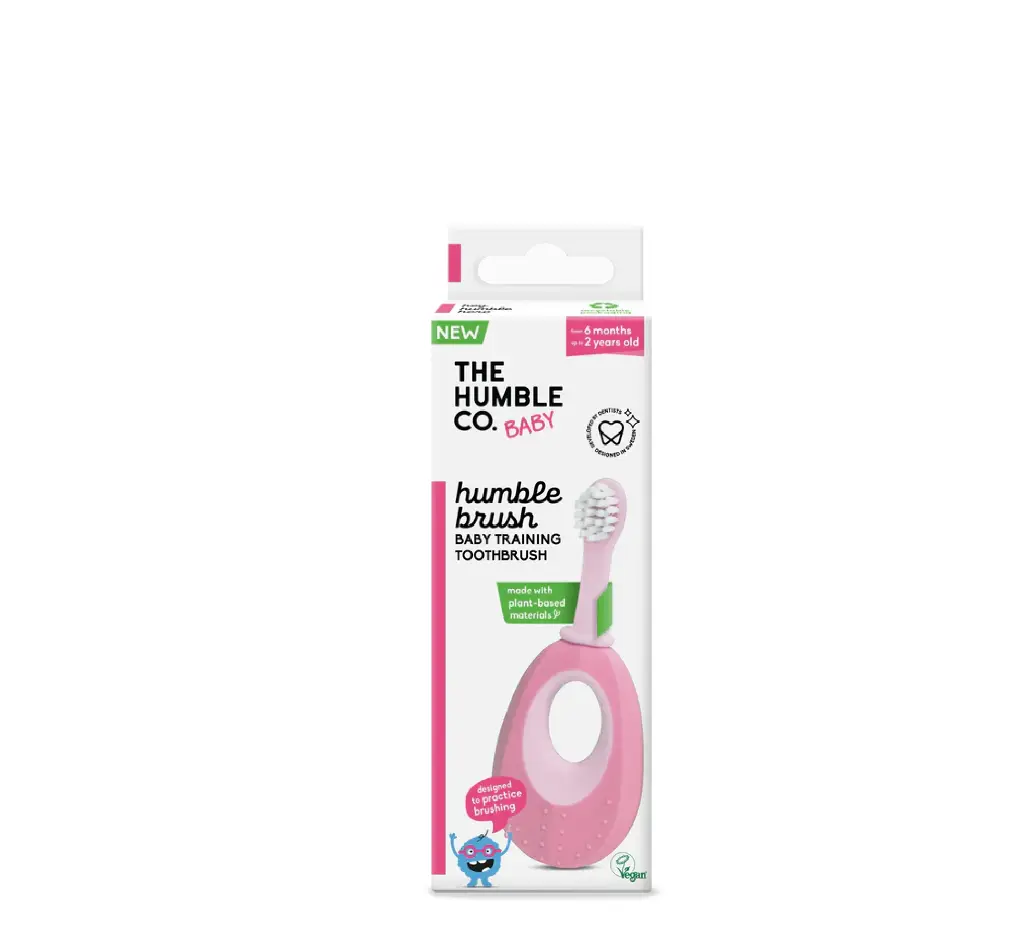 HUMBLE baby training toothbrush 6m-2years PINK