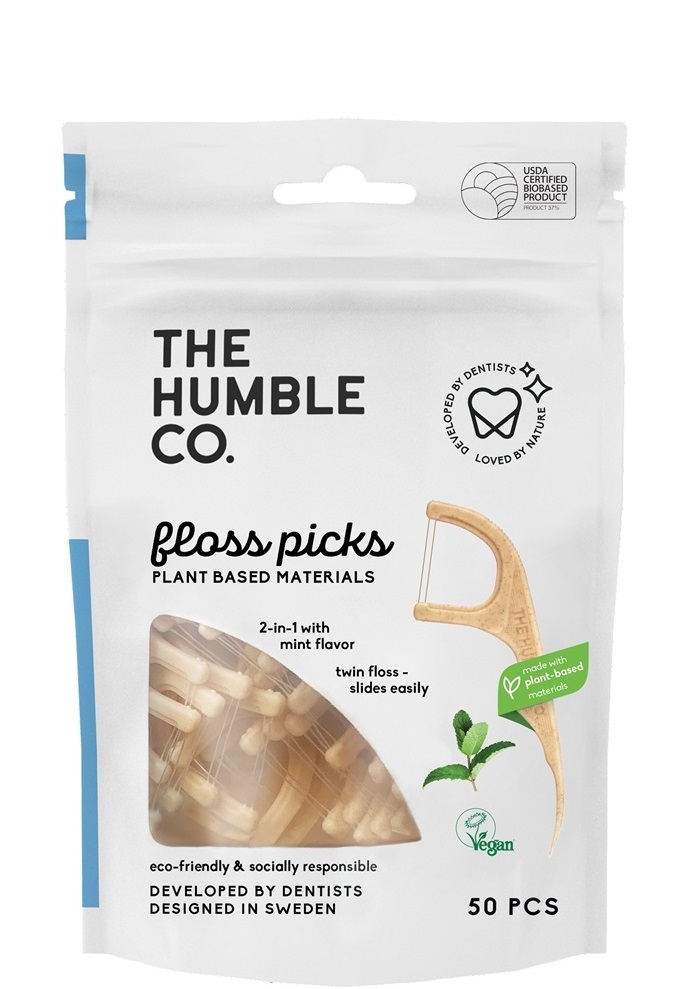 Floss Picks Single Thread - Mint 