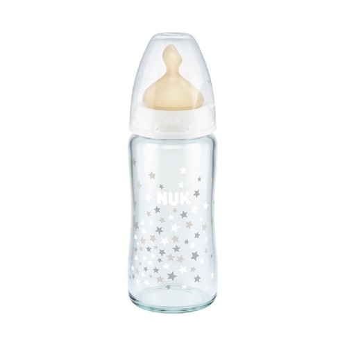 NUK shishe qelqi F/CH+ LAT 240ML temp control