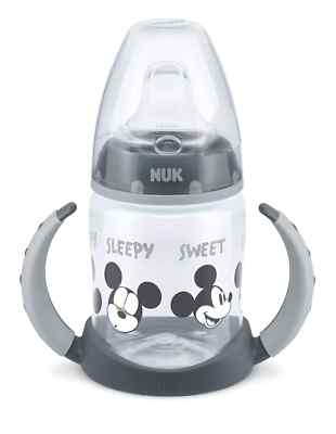 NUK Learner Bottle “Mickey Mouse” 6-18 m 150 ml (ngjyrë gri)