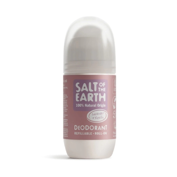 Salt of earth Natural Deodorant lavander&vanilla  roll on75 ml