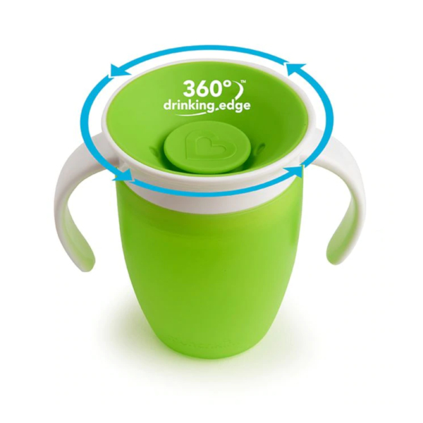 Munchkin trainer cup 207ml green