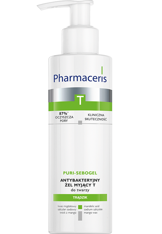 PHARMACERIS PURI-SEBOGEL Antibacterial Face Gel-Wash
