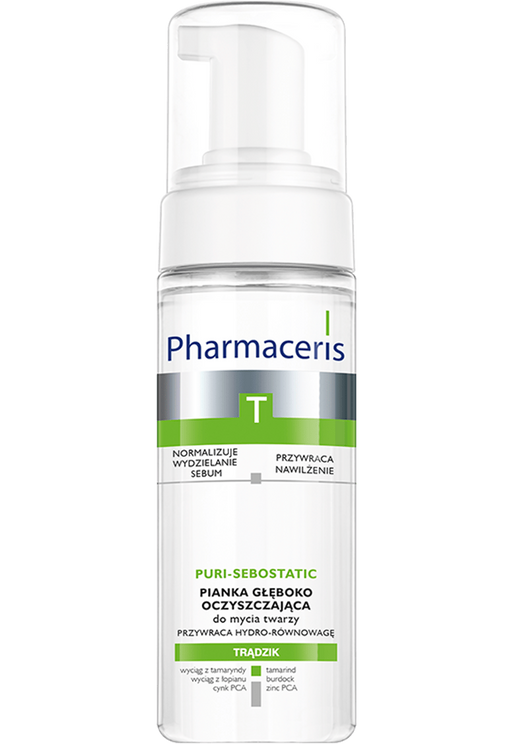 PHARMACERIS PURI-SEBOSTATIC Deeply Cleanising Face Foam
