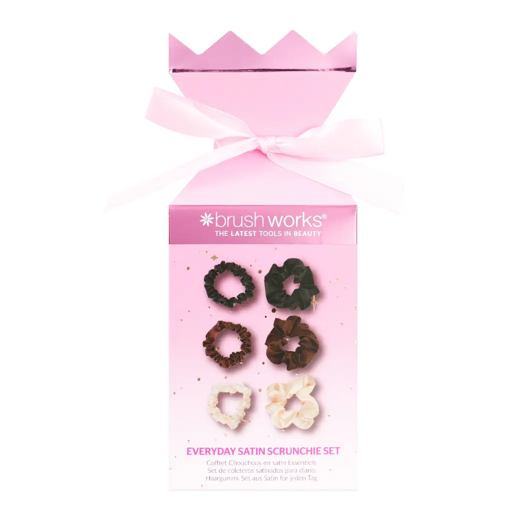 Brushworks Everyday Satin Scrunchie Set