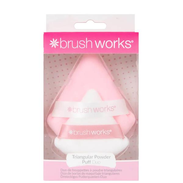 Brushworks Triangular Powder Puff Duo