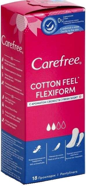 Carefree Cotton Feel Flexiform Fresh 18