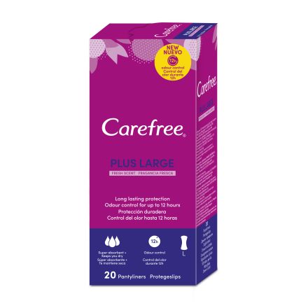 Carefree Plus Large Fresh 20 copë
