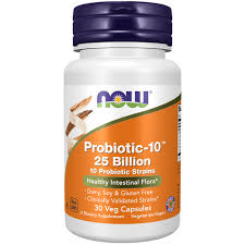 NOW FOODS PROBIOTIC-10 25 BILLION – 30 kapsula vegjetale