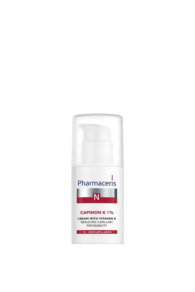 PHARMACERIS CAPINON Cream with Vitamin K 1% Reducing Capillary