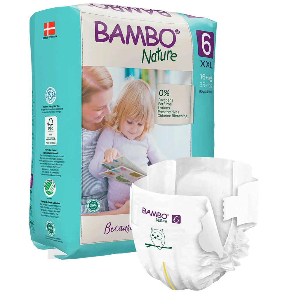 Bamboo Snug Fit Diapers nr 6