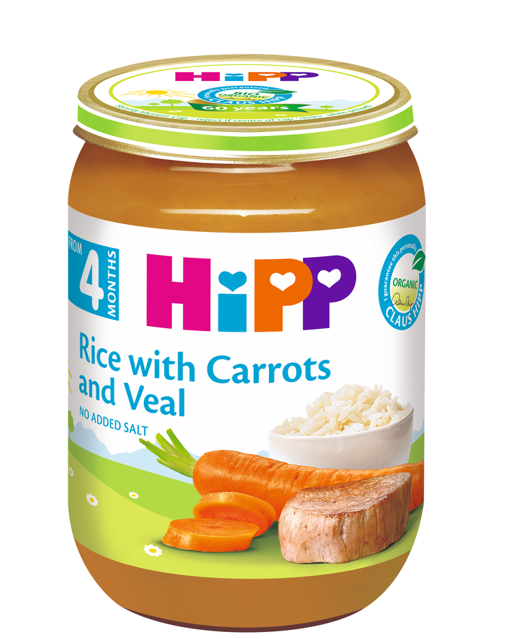 HiPP ORIZ, KARROTE, MISH VICI 190GR