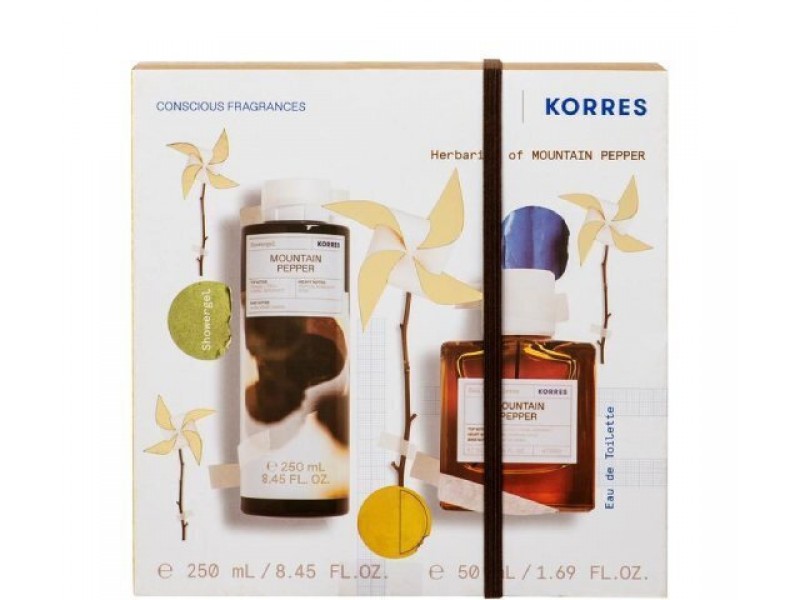 KORRES BLACK PEPPER EDT 50ML AND SHOWER GEL 250ML