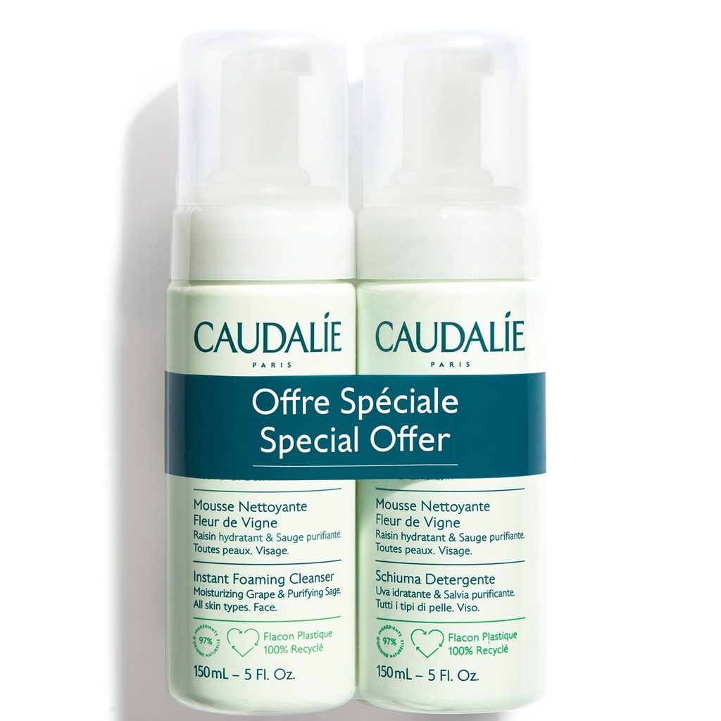 Caudalie Duo Vinoclean Foaming Cleanser 150ml