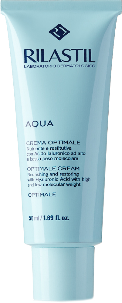 RILASTIL AQUA OPTIMALE CREAM 50 ML – krem fytyre hidratues i pasur për lëkurë normale–të thatë