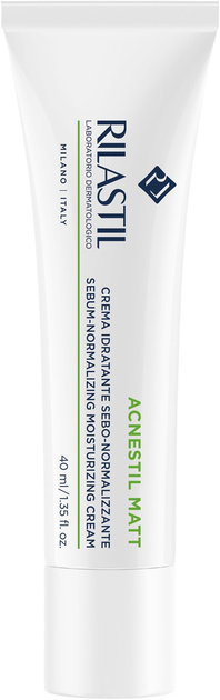 RILASTIL ACNESTIL MATT CREAM 40 ML – krem fytyre hidratues matifikues për lëkurë me akne