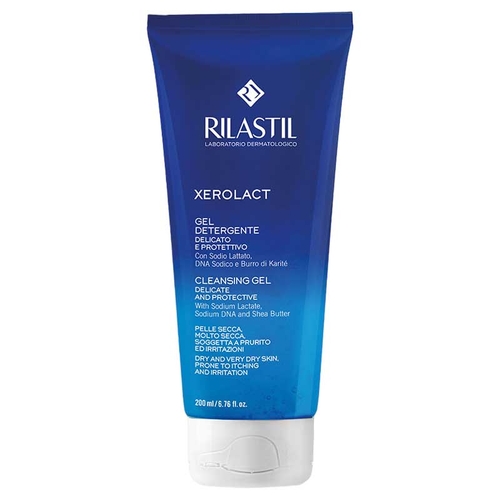 RILASTIL XEROLACT CLEANSING GEL 200 ml – xhel pastrues delikat për lëkurë të thatë dhe shumë të thatë