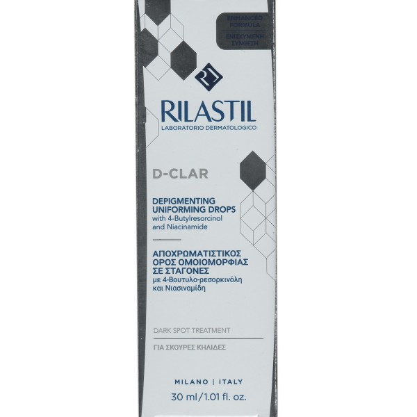 RILASTIL D-CLAR DEPIGMENTING CONCENTRATE DROPS 30 ML – serum kundër njollave dhe diskolorimeve të lëkurës