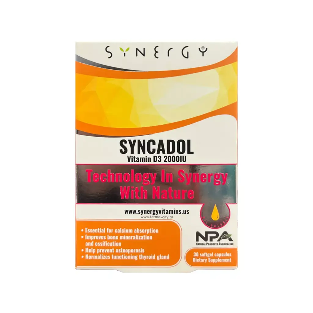 Synergy Syncadol Vitamin D3 2000 IU* 30 Kapsula