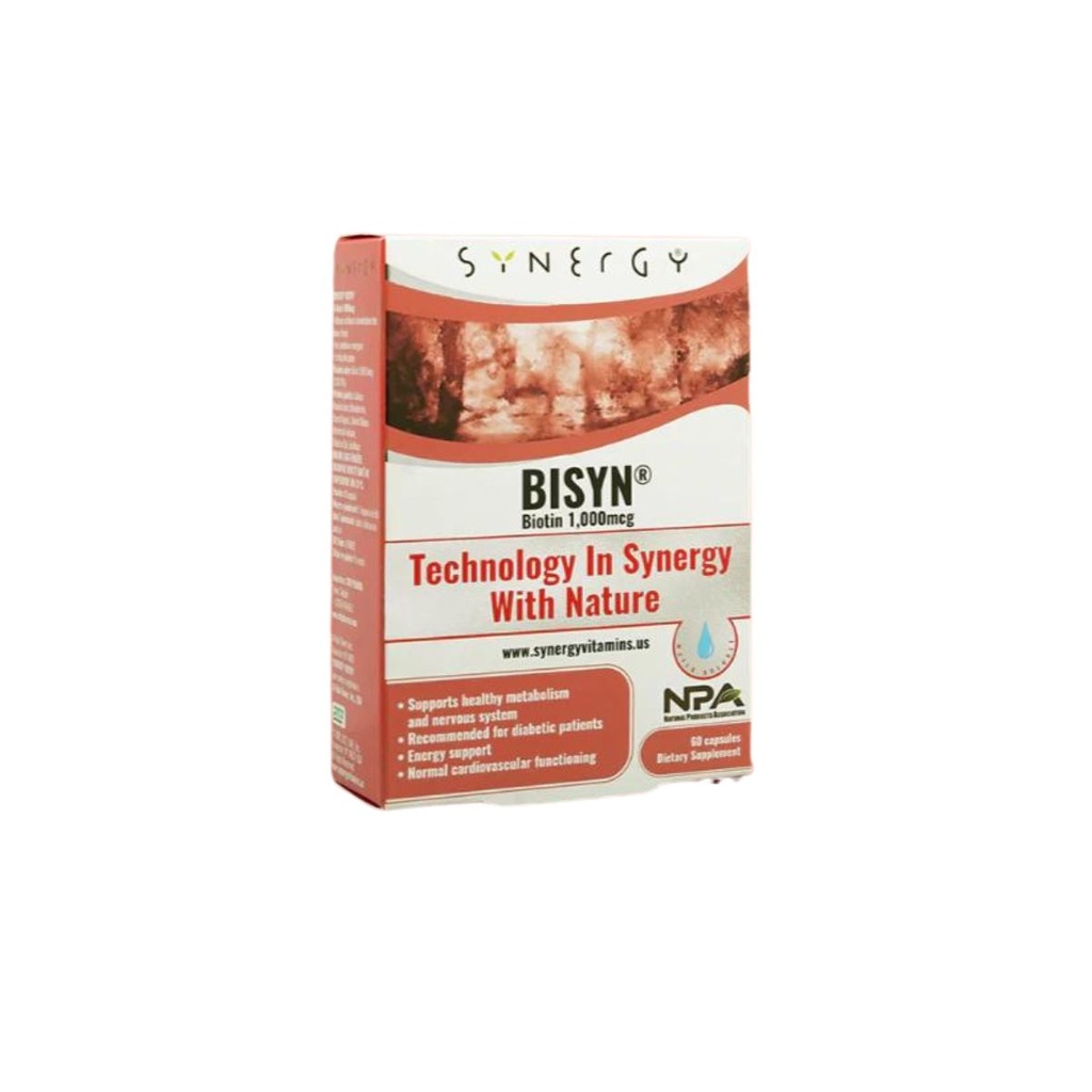 Synergy Bisyn Biotin 1000mcg * 60 Kapsula