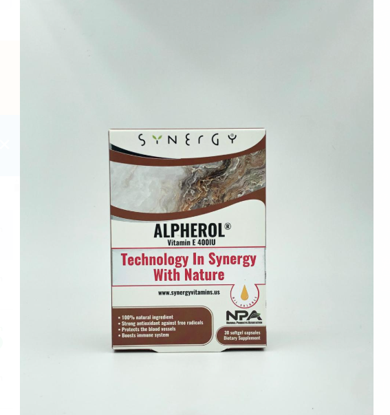 Synergy Alpherol Vitamin E 400 ui * 30 Kapsula