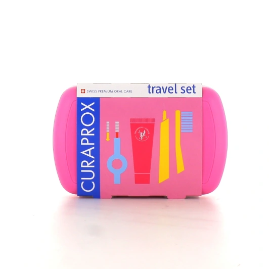 Curaprox Travel set pink