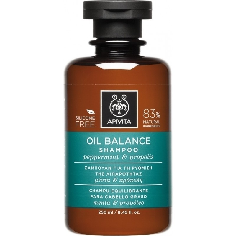 Apivita Oily Hair Balance Shampoo peppermint&propolis 250ml