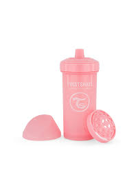 Twistshake Straw Cup 360ml 6+m Pastel Pink