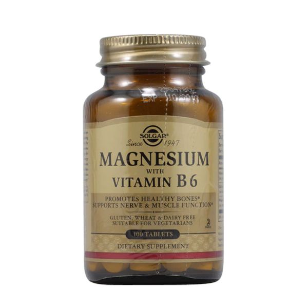 SOLGAR MAGNEZ ME VITAMIN B6 X 100 TAB