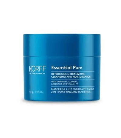 KORFF ESSENTIAL PURE 2 IN1 PURIFYING &SCRUB MASK 50ML NEW